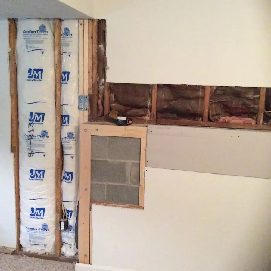Wall insulation replacement during Contents Cleaning & Restoration in South Pasadena